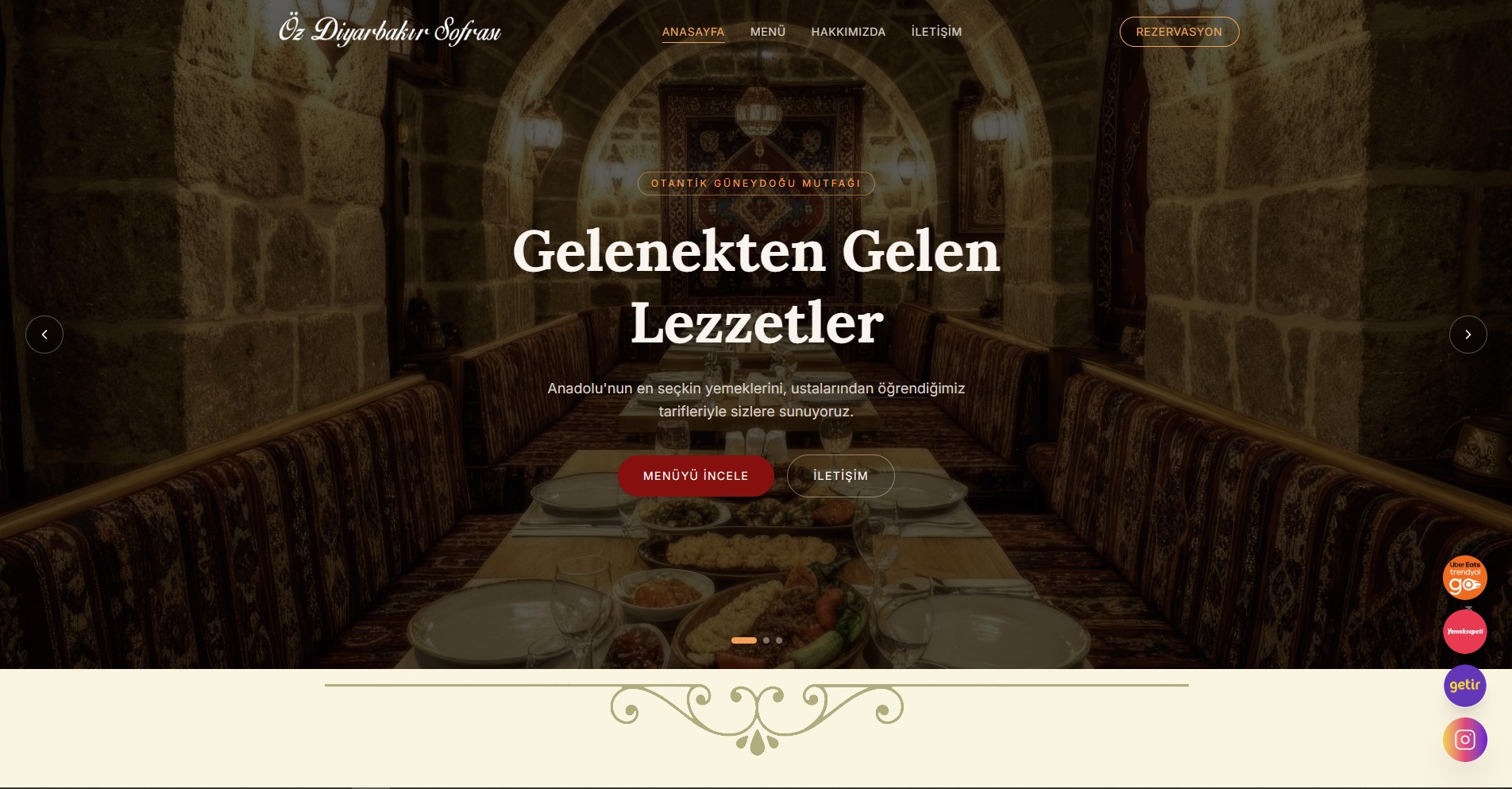 Restoran Web Sitesi
